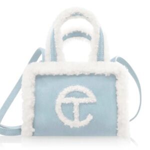 RARE telfar x ugg blue suede bag
